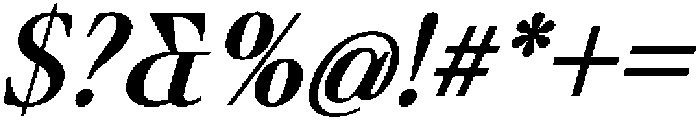 Ultion Medium Italic otf (500) Font OTHER CHARS