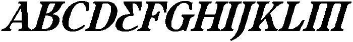 Ultion Text Bold Italic otf (700) Font UPPERCASE