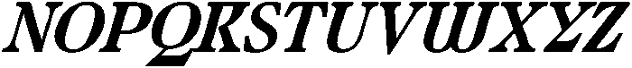Ultion Text Bold Italic otf (700) Font UPPERCASE
