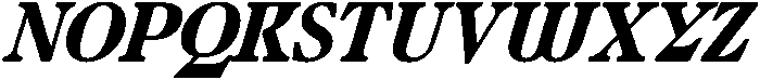 Ultion Text Extra Bold Italic otf (700) Font UPPERCASE