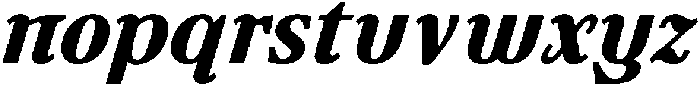 Ultion Text Extra Bold Italic otf (700) Font LOWERCASE