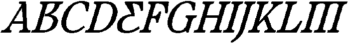 Ultion Text Italic otf (400) Font UPPERCASE