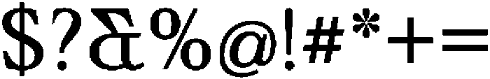 Ultion Text Regular otf (400) Font OTHER CHARS