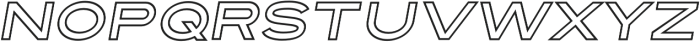 Ultra System Sans Line One Italic otf (900) Font LOWERCASE