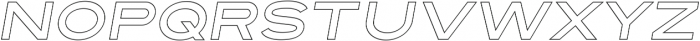 Ultra System Sans Line Two Italic ttf (900) Font UPPERCASE