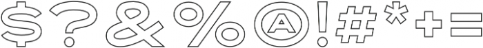 Ultra System Sans Line Two otf (900) Font OTHER CHARS