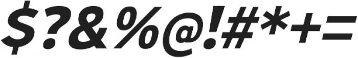 Ultraproxi Bold Italic otf (700) Font OTHER CHARS