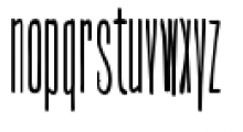 Ultra Condensed Lettered Font LOWERCASE