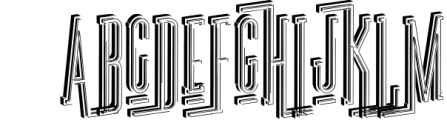 Ultra - Modern Font 3 Font UPPERCASE