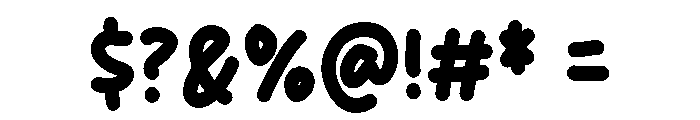 Ultra Cream Font OTHER CHARS