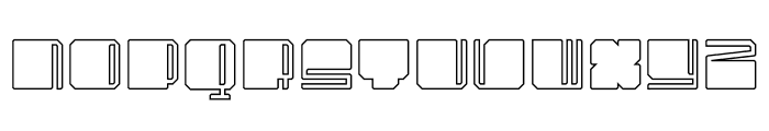 UltraSquared Outlines Font UPPERCASE