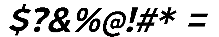 UltraproxiSb-Italic Font OTHER CHARS