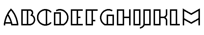 ulbricht-Regular Font UPPERCASE