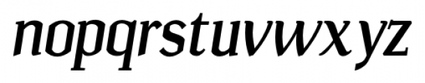 Ulian Bold Italic Font LOWERCASE