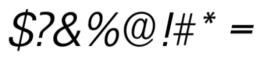 Ultimate Serial Light Italic Font OTHER CHARS