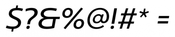 Ultine Extended Medium Italic Font OTHER CHARS