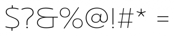 Ultine Extended Thin Font OTHER CHARS