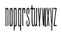 Ultra Condensed Lettered Font LOWERCASE