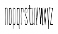 Ultra Condensed Line Font LOWERCASE