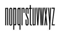 Ultra Condensed Regular Font LOWERCASE