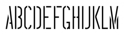 Ultra Thin Stencil JNL Regular Font UPPERCASE