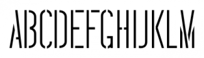 Ultra Thin Stencil JNL Regular Font LOWERCASE