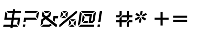 Ulga Grid Regular Italic Font OTHER CHARS