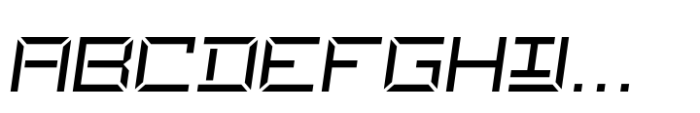 Ulga Grid Regular Italic Font UPPERCASE