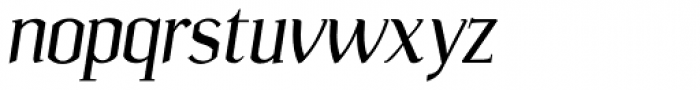 Ulian Italic Font LOWERCASE