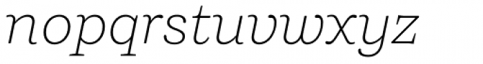 Ulises Extra Light Italic Font LOWERCASE