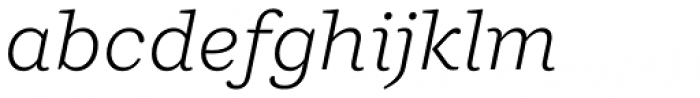 Ulises Light Italic Font LOWERCASE