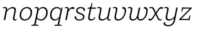Ulises Light Italic Font LOWERCASE