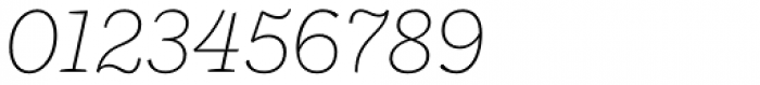 Ulises Thin Italic Font OTHER CHARS