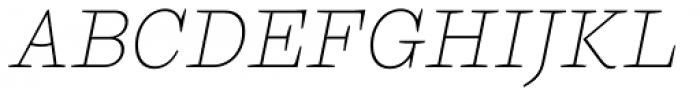 Ulises Thin Italic Font UPPERCASE