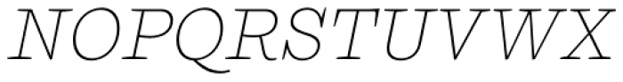 Ulises Thin Italic Font UPPERCASE