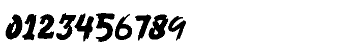 Ultara Brush Font OTHER CHARS