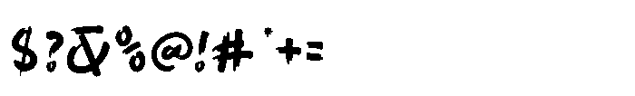 Ultara Brush Font OTHER CHARS