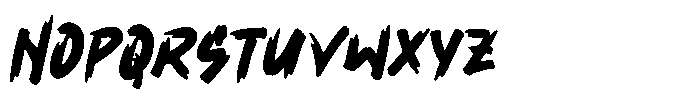 Ultara Brush Font LOWERCASE