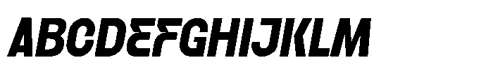 Ultara Italic Font UPPERCASE