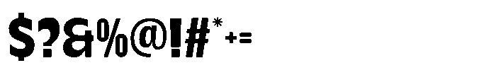 Ultara Regular Font OTHER CHARS