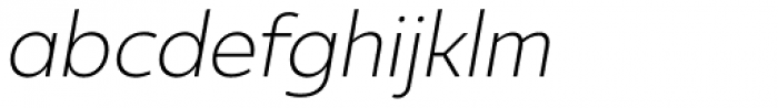 Ultine Cond Light Italic Font LOWERCASE