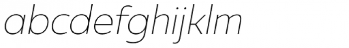 Ultine Cond Thin Italic Font LOWERCASE