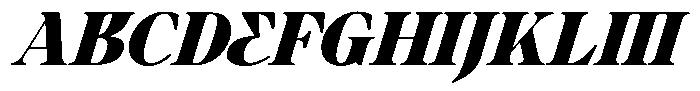 Ultion Black Italic Font UPPERCASE