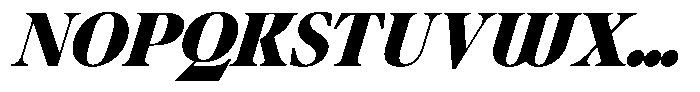 Ultion Black Italic Font UPPERCASE