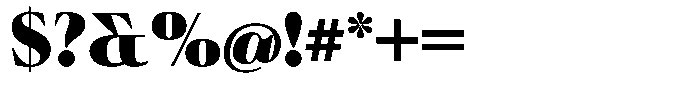 Ultion Black Font OTHER CHARS