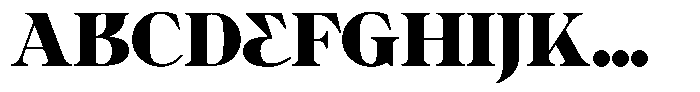 Ultion Black Font UPPERCASE