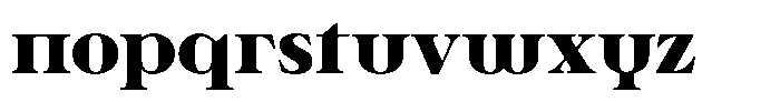 Ultion Black Font LOWERCASE