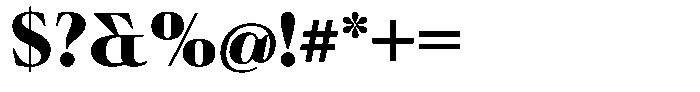 Ultion Extra Bold Font OTHER CHARS