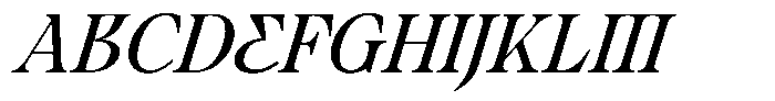 Ultion Italic Font UPPERCASE