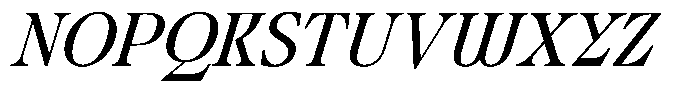 Ultion Italic Font UPPERCASE